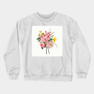 flowers bouquet vector painting Crewneck Sweatshirt